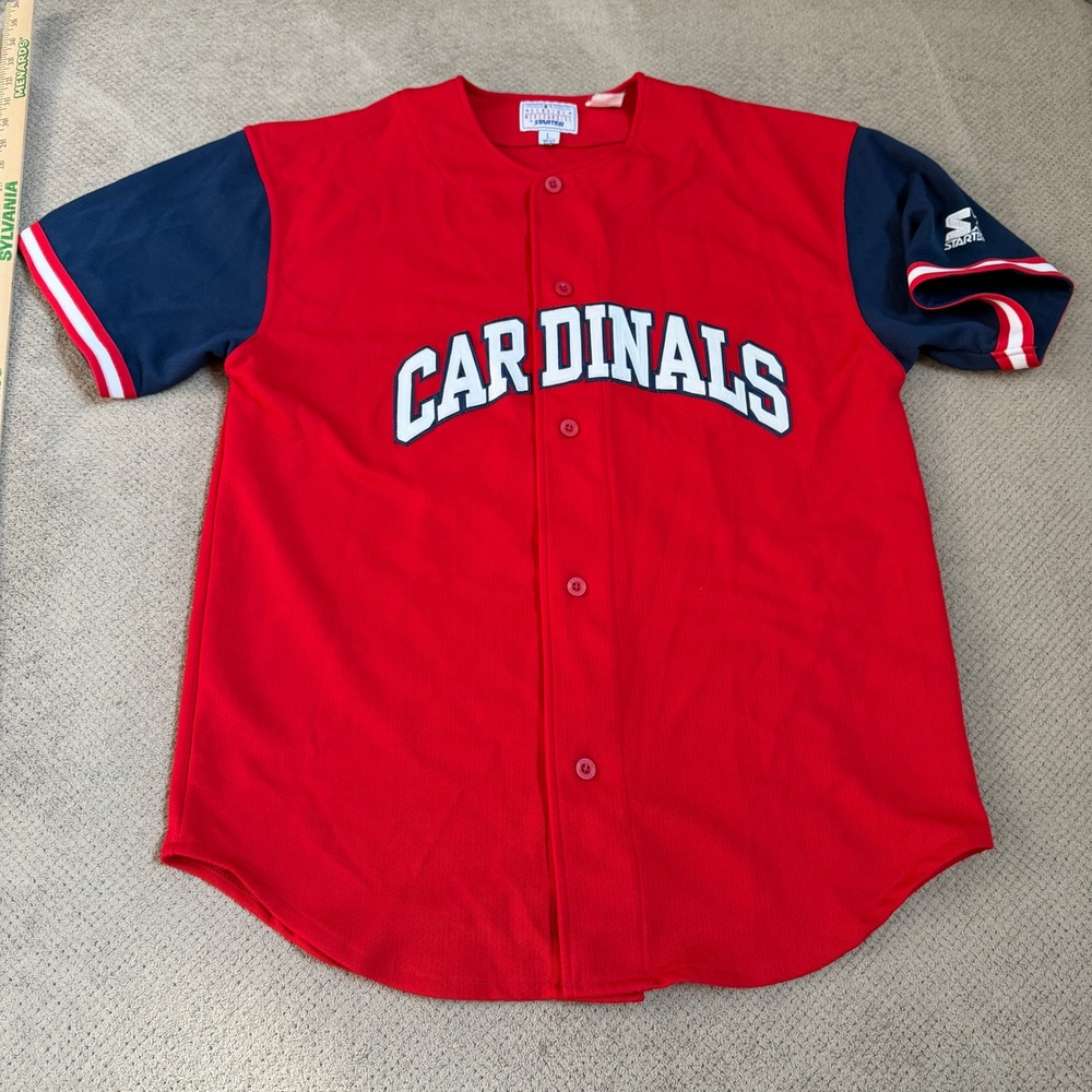 Vintage 1990s Starter St. Louis Cardinals Mark McGwire Baseball Jersey Red Large - Picture 2 of 5